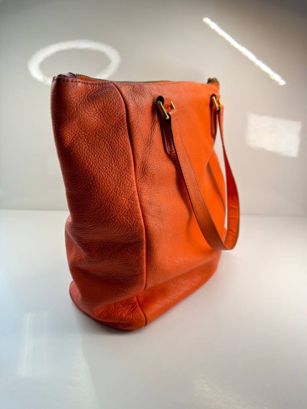 Marc Jacobs Leather Tote Bag – Orange - Picture 6 of 14